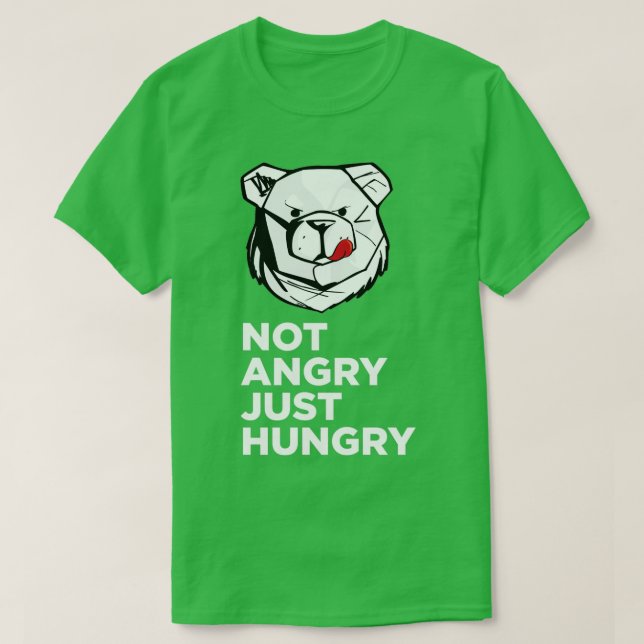 ROBUST arg Inte bara hungrig vit klassisk TShirt T Shirt (Design framsida)