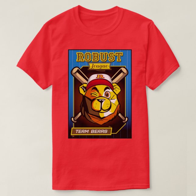 ROBUST BAR BASEBALL CARD BÄRA T SHIRT (Design framsida)