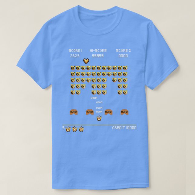 ROBUST INVADERS SPACE GAME Classic TShirt T Shirt (Design framsida)