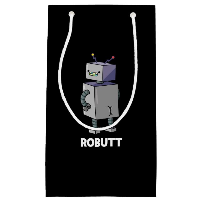 Robutt Funny Robot Pun Mörk BG (Framsidan)