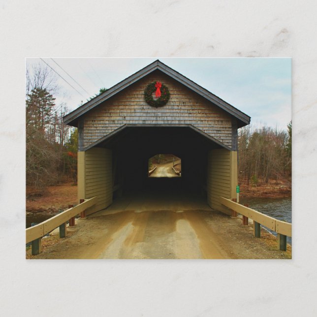 Robyville Covered Bridge, Corinth, Maine I Vykort (Framsida)