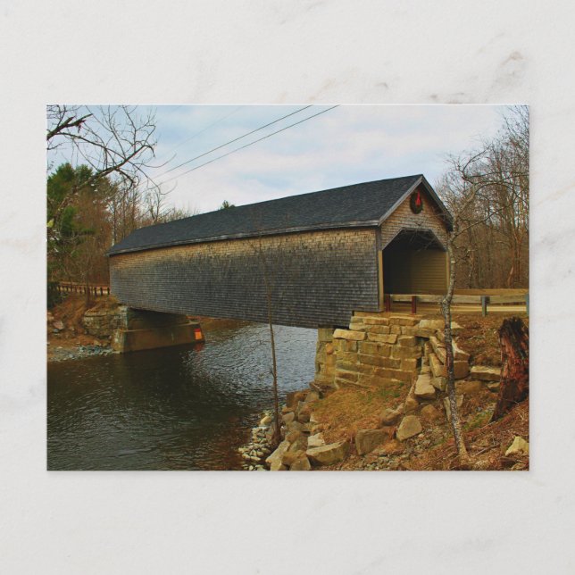 Robyville Covered Bridge, Corinth, Maine III Vykort (Framsida)