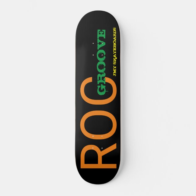 ROC GROVE/JMT SKATEBOARES MINI SKATEBOARD BRÄDA 18,5 CM (Framsida)