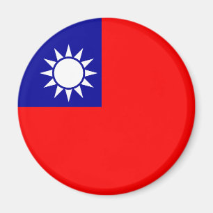 ROC Taiwan - taiwanesisk flagga - 中華民國國 Magnet