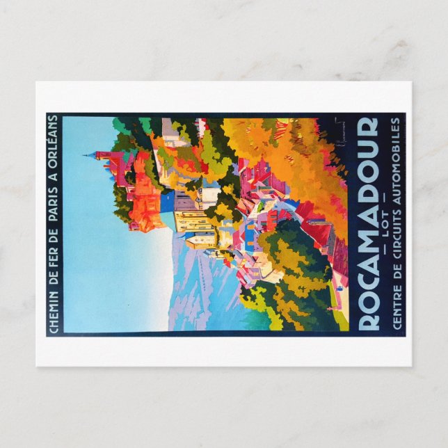 Rocamadour, département du Lot Vykort (Framsida)