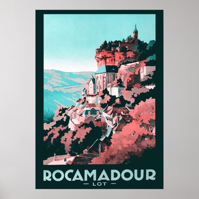 Rocamadour - Vintage Poster (Framsidan)