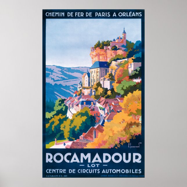 Rocamadour Vintage resor Poster (Framsidan)