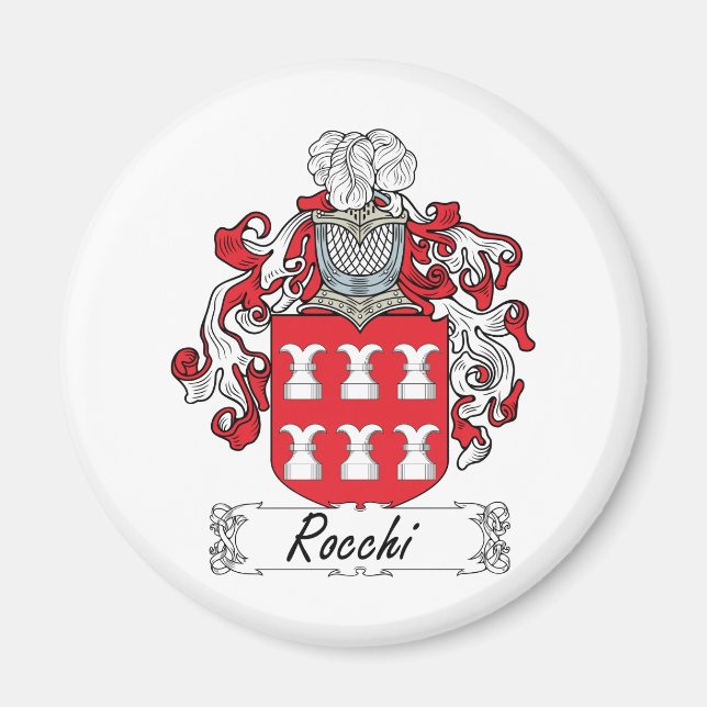 Rocchi Family Crest Magnet (Framsidan)