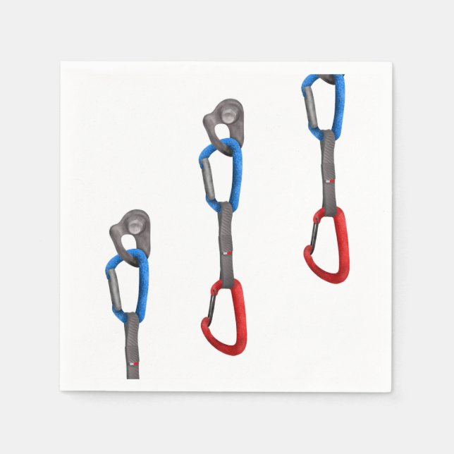 Rocck klättb Abseil Belay Carabiner Pappersservett (Framsidan)
