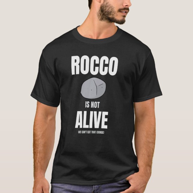 Rocco kan inte äta kakan. t shirt (Framsida)