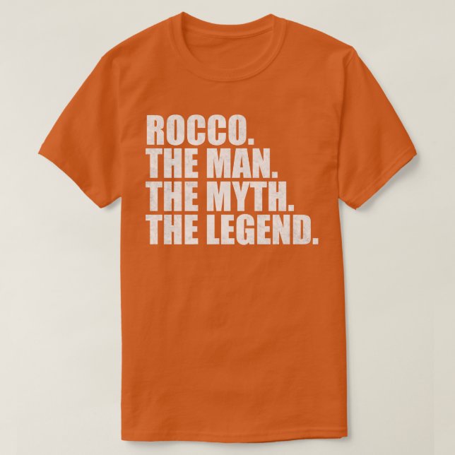 Rocco Rocco Namn Rocco namn T Shirt (Design framsida)