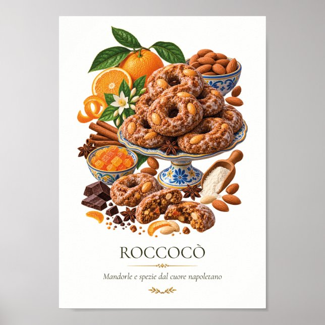 Roccocò – Vintage Italian Dessert Poster (Framsidan)