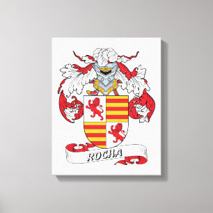 Rocha Family Crest Canvastryck