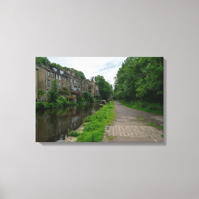 Rochdale Canal, Luddendenfoot Canvastryck (Framsida)