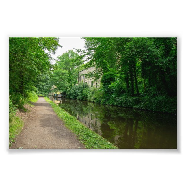 Rochdale Canal, Luddendenfoot Fototryck (Framsidan)