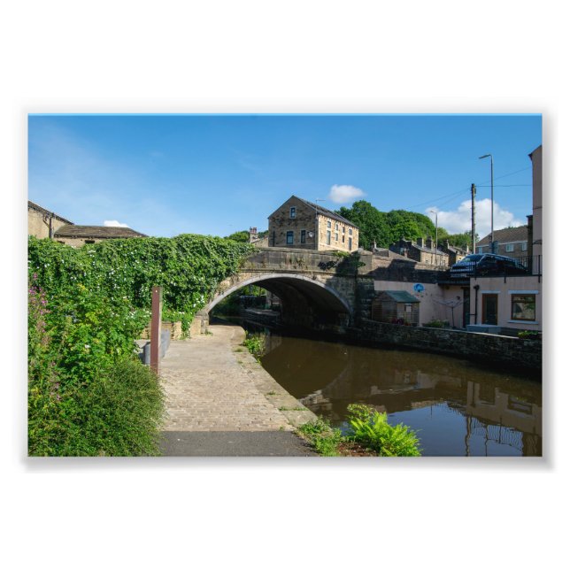 Rochdale Canal, Luddendenfoot Fototryck (Framsidan)