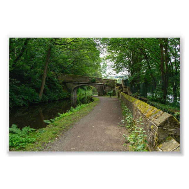 Rochdale Canal, Luddendenfoot Fototryck (Framsidan)