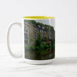 Rochdale Canal, Luddendenfoot Två-Tonad Mugg