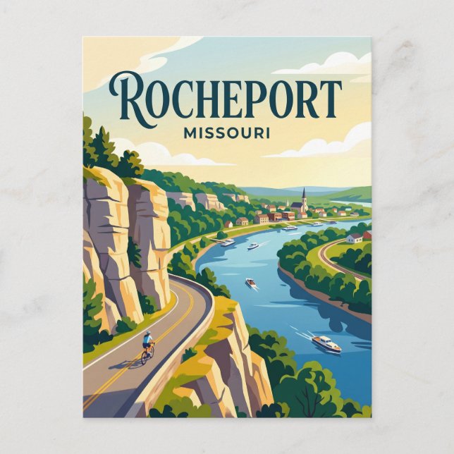 Rocheport Missouri Vykort (Framsida)