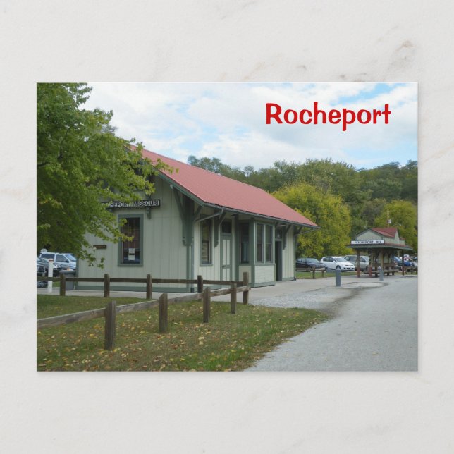 Rocheport Railroad Station Vykort (Framsida)