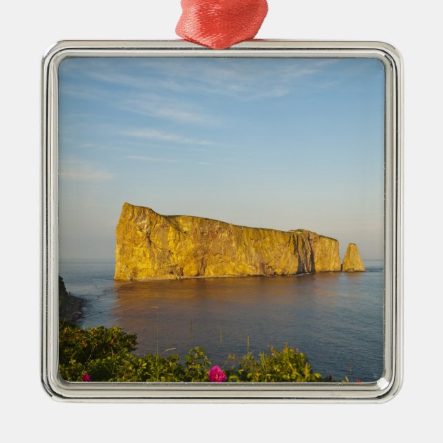 Rocher Perce (Perce-klippan), Quebec, Kanada. Julgransprydnad Metall (Framsidan)