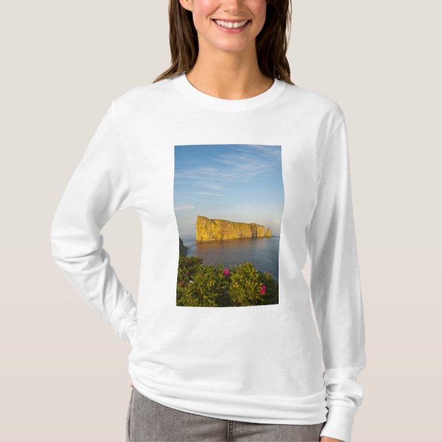 Rocher Perce (Perce-klippan), Quebec, Kanada. T-shirt (Framsida)