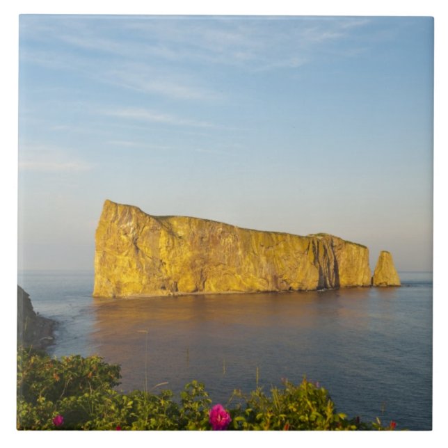Rocher Perce (Perce Rock), Quebec, Kanada. Kakelplatta (Framsidan)
