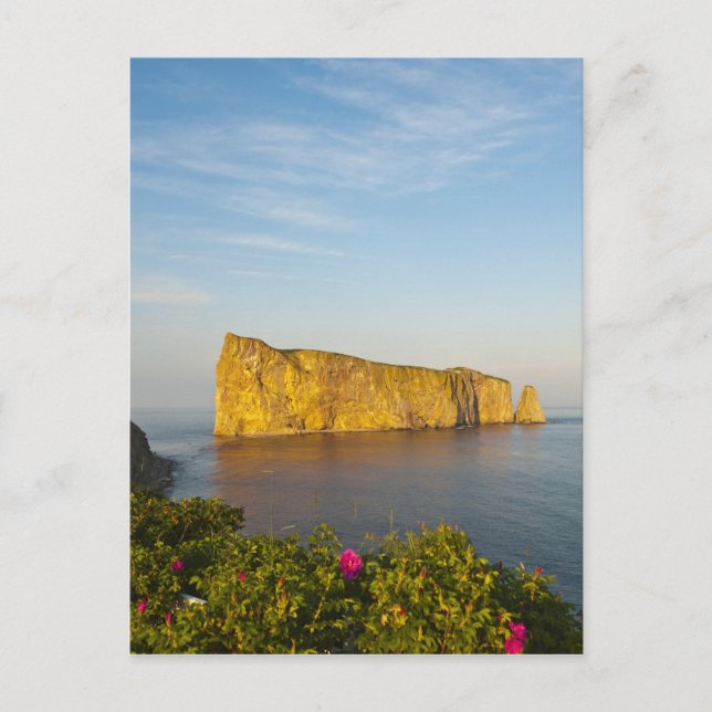 Rocher Perce (Perce Rock), Quebec, Kanada. Vykort (Framsida)