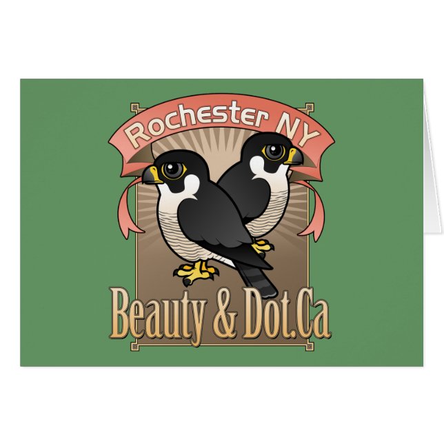 Rochester Beauty & Dot.Ca Hälsningskort (Framsidan Horizontal)