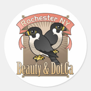 Rochester Beauty & Dot.Ca Runt Klistermärke