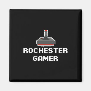 Rochester Gamer 8-bit Stad Magnet