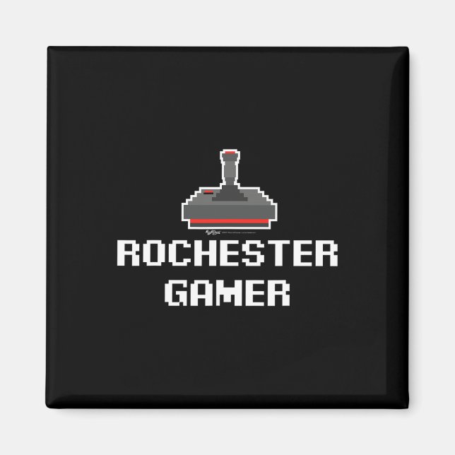 Rochester Gamer 8-bit Stad  Magnet (Framsidan)