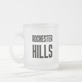 Rochester Hills Michigan Printed Coffee Mug Frostad Glasmugg