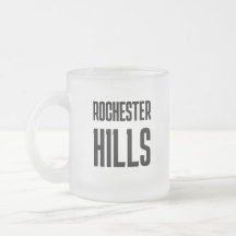 Rochester Hills Michigan Tryckt Kaffemugg