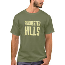 Rochester Hills Michigan Tryckt T-Shirt