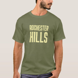 Rochester Hills Michigan Tryckt T-Shirt