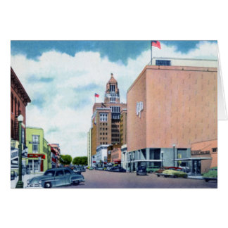 Rochester Minnesota Broadway och understöder Hälsningskort