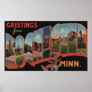 Rochester, Minnesota - Large Brev Scenes 2 Poster