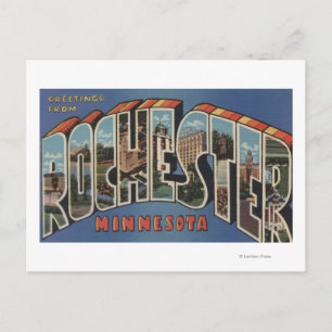 Rochester, Minnesota - Large Brev Scenes Vykort