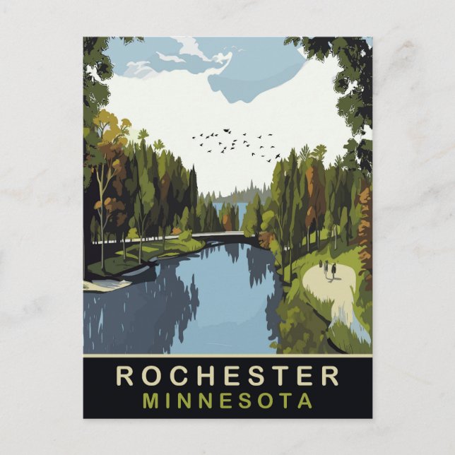 Rochester, Minnesota, Park, Resa Vykort (Framsida)