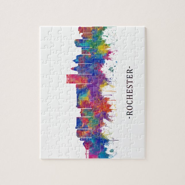 Rochester Minnesota Skyline Pussel (Vertikal)