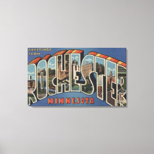 Rochester Minnesota - stora brevplatser Canvastryck