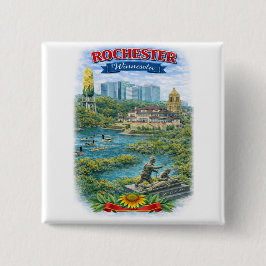 Rochester MN Minnesota Landmarks Button Knapp
