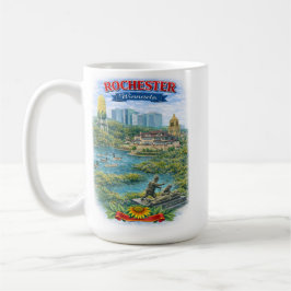 Rochester MN Minnesota Landmarks Coffee Mug Kaffemugg