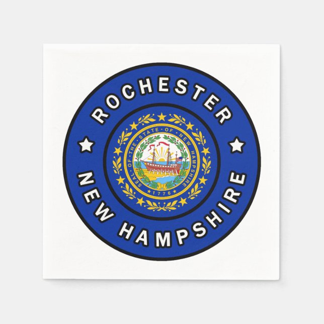 Rochester New Hampshire Pappersservett (Framsidan)