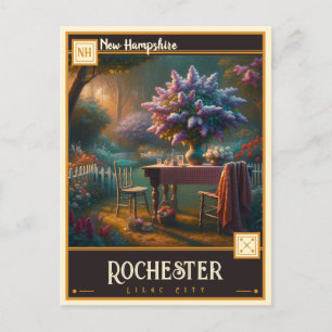 Rochester, New Hampshire VINTAGE Vykort