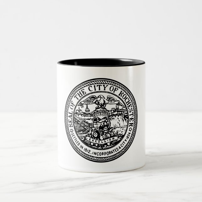 Rochester (New York) City Seal Två-Tonad Mugg (Center)