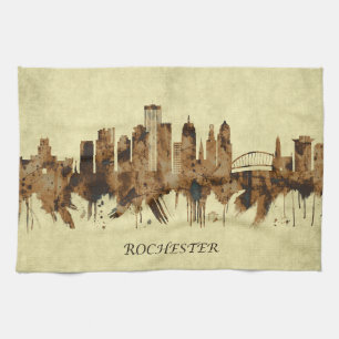 Rochester New York Cityscape Kökshandduk