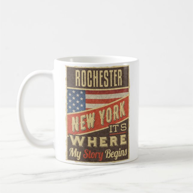 Rochester New York Kaffemugg (Vänster)