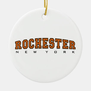 Rochester New York - liter Julgransprydnad Keramik